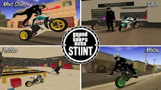 Gta Sa - Stunt Mod/ Taller+Skin+Motos