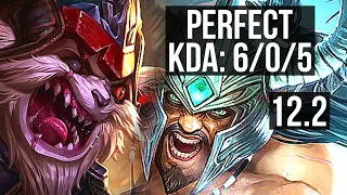 KLED vs TRYNDAMERE (TOP) | 4.6M mastery, 6/0/5, 1400+ games, Dominating | KR Master | 12.2