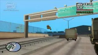 GTA San Andreas - Walkthrough - Unique Stunt Jump #4 - Los Santos International (Los Santos)