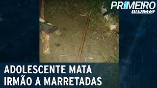 Adolescente mata a marretadas irmão que tinha caso com madrasta | Primeiro Impacto (01/07/21)