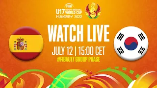 Full Basketball Game | Spain v Korea | FIBA U17 Women's Basketball World Cup 2022