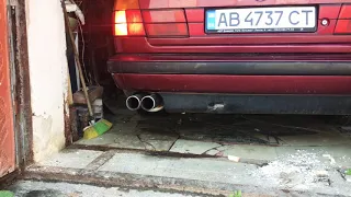 Bmw e34 540i exhaust SuperSprint. Е34 540i выхлоп