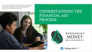 Understanding The College Financial Aid Process | BMM Webinar