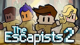 The GREAT ESCAPE!  How To Beat ESCAPISTS 2 First Prison (The Escapists 2 Mutliplayer Gameplay Part 2