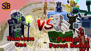 Nameless one vs Twilight Forest Bosses | Minecraft Mob Battle