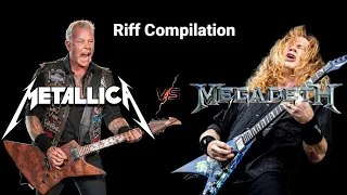 [Compilation] Metallica vs. Megadeth Riff Compilation