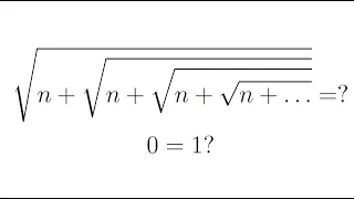 Бесконечно вложенные корни - часть 1 (анимация)