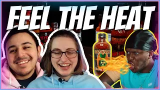 Sidemen - Eat the HOTTEST WINGS CHALLENGE | Eli and Jaclyn REACTION!!