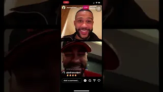 Neymar speaking English in Memphis depay Instagram live