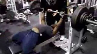 DeFrancosTraining.com - College Athlete benches 390 @ 188lbs