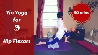 Yin Yoga for Psoas, Hips & Hip Flexors | Hip & Back Release {50 mins)