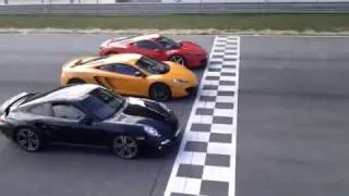 McLaren MP4-12C VS Ferrari 458 Italia VS Porsche 997 Turbo MkII 2011