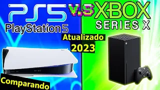 Comparando PS5 vs XBOX SERIES X (2023 ATUALIZADO) (SEM FRESCURA, Jogos, Gráficos, Specs, VS e+)