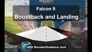 Automated Falcon 9 Boostback and Land in Kerbal Space Program