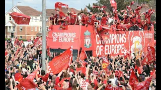 LIVERPOOL TROPHY PARADE  CHAMPIONS LEAGUE 2019 Fans View Players View