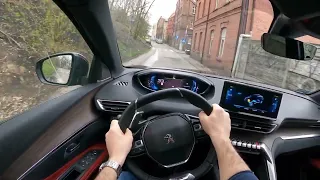 Peugeot 3008 2021 GT Line 1 6 HYBRID4 300 HP   0 -100 | POV Test Drive #9