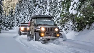 Snow So Deep That Chains Made Things Worse!