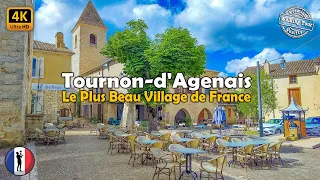 🇫🇷 Tournon-d'Agenais 🏡 The Most Beautiful Village of France | Walking Tour With Captions | 4K60fps