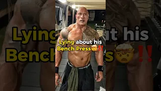 How Much Can DWAYNE JOHNSON Bench Press 🤡🤦‍♂️ #shorts #dwaynejohnson