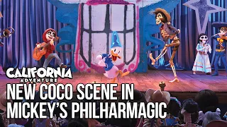 NEW Coco Scene in Mickey’s PhilharMagic - Disney California Adventure