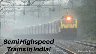 Bhopal Shatabdi vs Vande Bharat vs Gatimaan at Full Speed! Semi Highspeed Trains of Indian Railways!