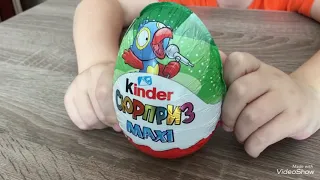 Распаковка Kinder сюрприз Maxi|Огромный киндер|Kostas Pro