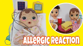 Baby Alive Abby has an allergic reaction to peanut butter