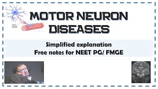 Motor Neuron Disease | Amyotrophic Lateral Sclerosis | NEET PG/FMGE