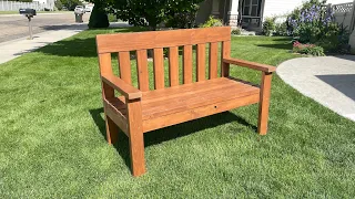 How to Build a Garden Bench for under $50