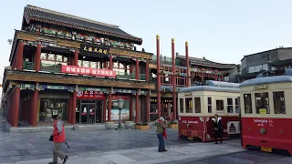 The Afternoon Walk in Beijing Qianmen Street - 4K City Walking Tour with City Sounds｜北京前门大街