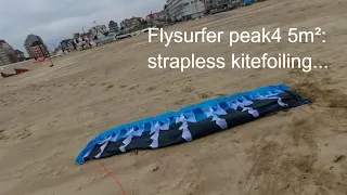 flysurfer peak4 5m² strapless kitefoiling.