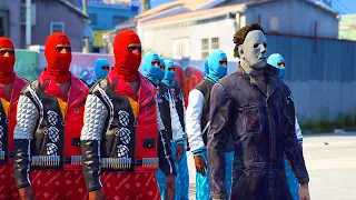 GTA 5 - BLOODS VS CRIPS HALLOWEEN SKIT (HALLOWEEN SPECIAL)