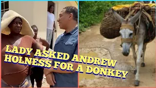 Lady asked PM Andrew Holness for a donkey