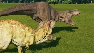 Giganotosaurus VS T-Rex - Jurassic World Evolution