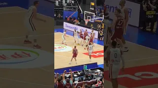 Artūrs Žagars 3 POINTS ! | Latvia vs France | FIBA World Cup 2023