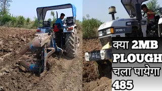 Eicher 485(45hp) di tractor with 2 MB reversible    plough