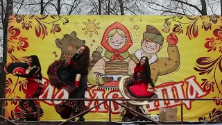 Цыганский танец "Сарэ Патря" на Масленице в парке Бабушкина. Танцевальный коллектив "Экспромт".