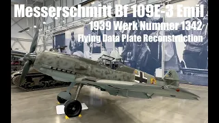 Messerschmitt Bf 109E-3 Restored To New at FHCAM 2023