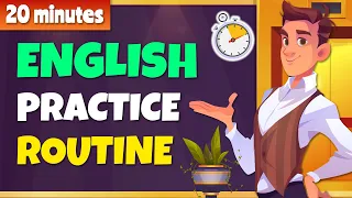 20 Minutes Practice English Routine - At the Hotel | Daily English Learning Routine