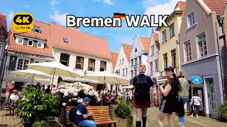 MEDIEVAL Bremen,Germany🇩🇪 : The SCHNOOR District | Walking Tour (4K)