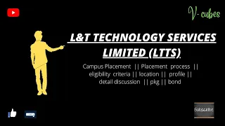 L&T Technology Services Limited LTTS || Placement Process || Detail Discussion || Vcubes Vision