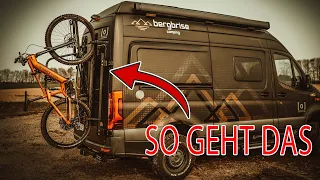 BESTER eBike Heckträger - und das mit TÜV und ganz legal für Kastenwagen