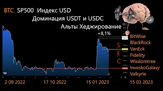 Импульс +8% перед важными датами  Доминация USDT+USDC  Как хеджировать убыточные альты