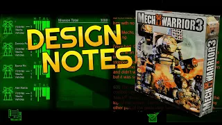 MechWarrior 3 Developer Design Notes and Gamedev Bug Reports