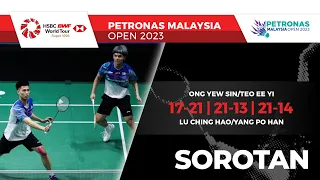 Ong /Teo 2 - 1 Lu /Yang  | Pusingan ke-16 | Petronas Terbuka Malaysia 2023