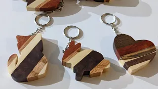 DIY Scrap Wood Keychains, Woodworking