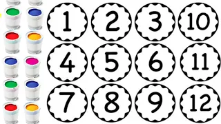 1234567890, 1 to 12 counting, 123456 Counting Numbers | Write and read numbers