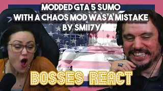 Modded GTA 5 Sumo with a Chaos Mod was a mistake by SMii7Y | First Time Watching