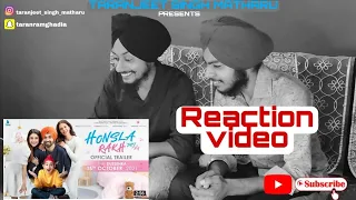 Reaction on Honsla Rakh (Official Trailer) | Much Funny | Diljit Dosanjh, Shehnaaz Gill, Sonam Bajwa