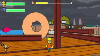 Simpsons The Game PSP Walktrough Level 8 Shadow of the Colossal Donut